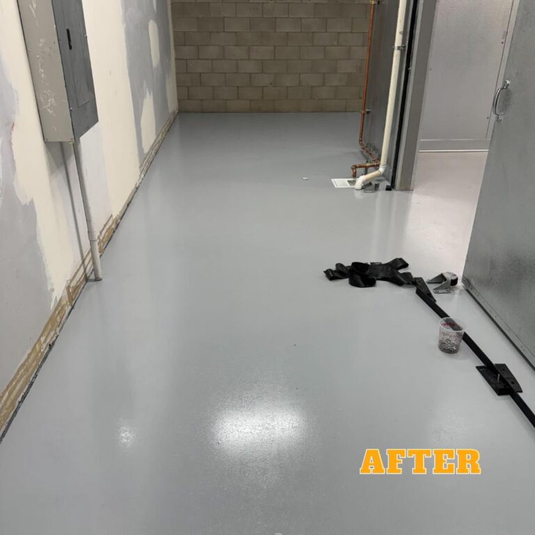 Industrial Concrete Floor After Epoxy