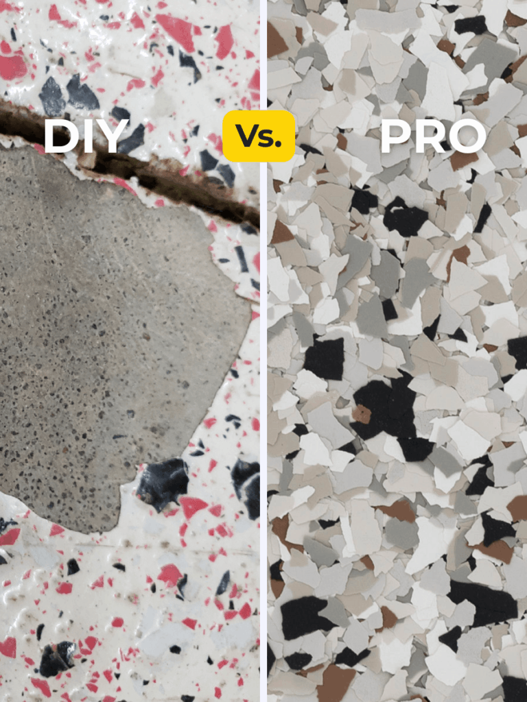 Side-by-side comparison: DIY coating failure vs. your professional system after 1 year of use.