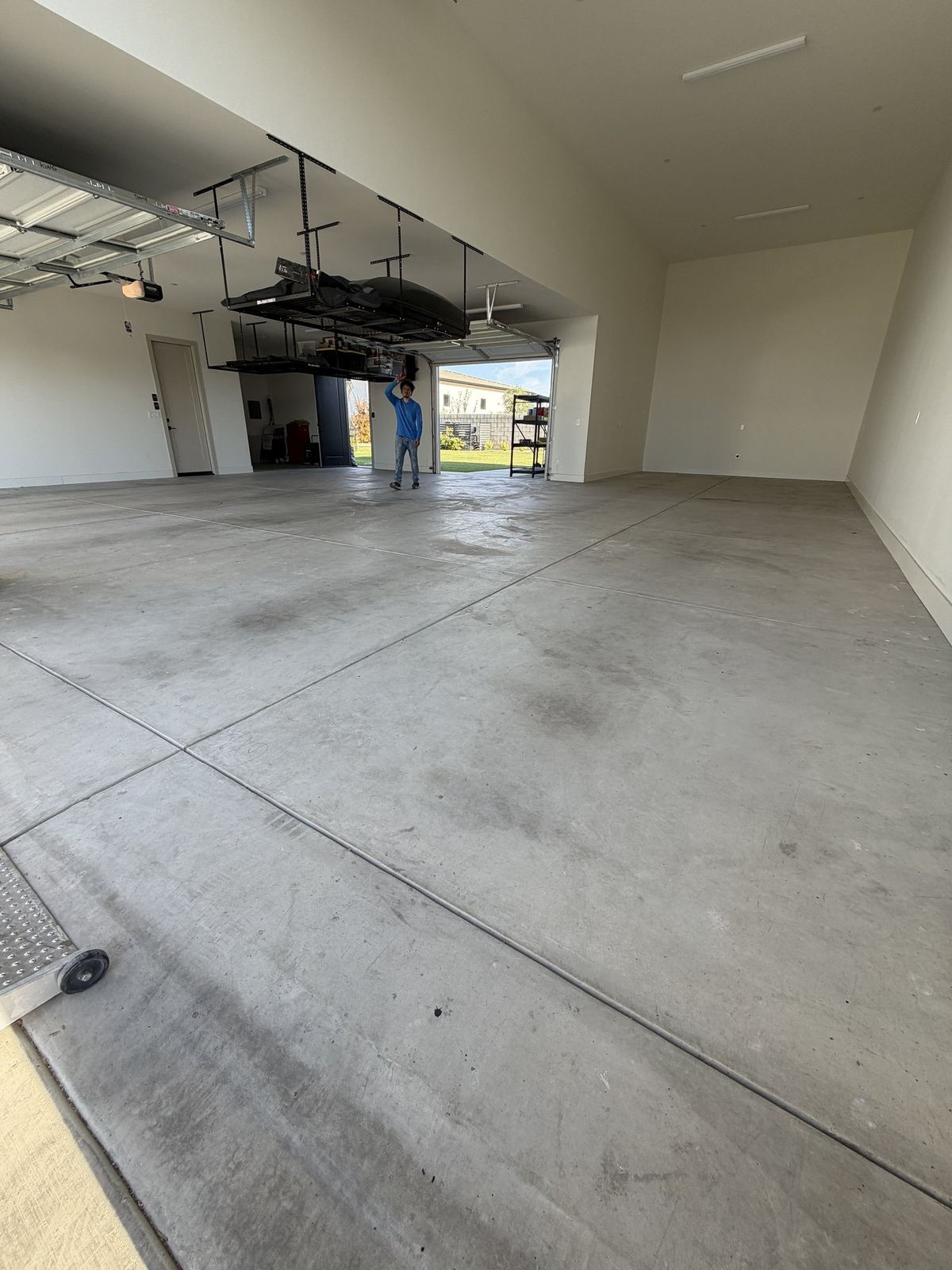 bare garage floor before coating Bakersfield CA — before