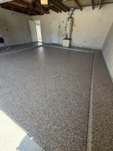 polyurea garage floor coating Bakersfield CA — after