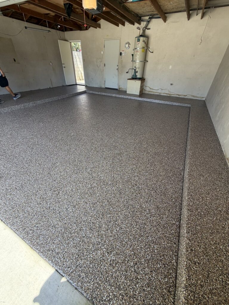 polyurea garage floor coating Bakersfield CA — after