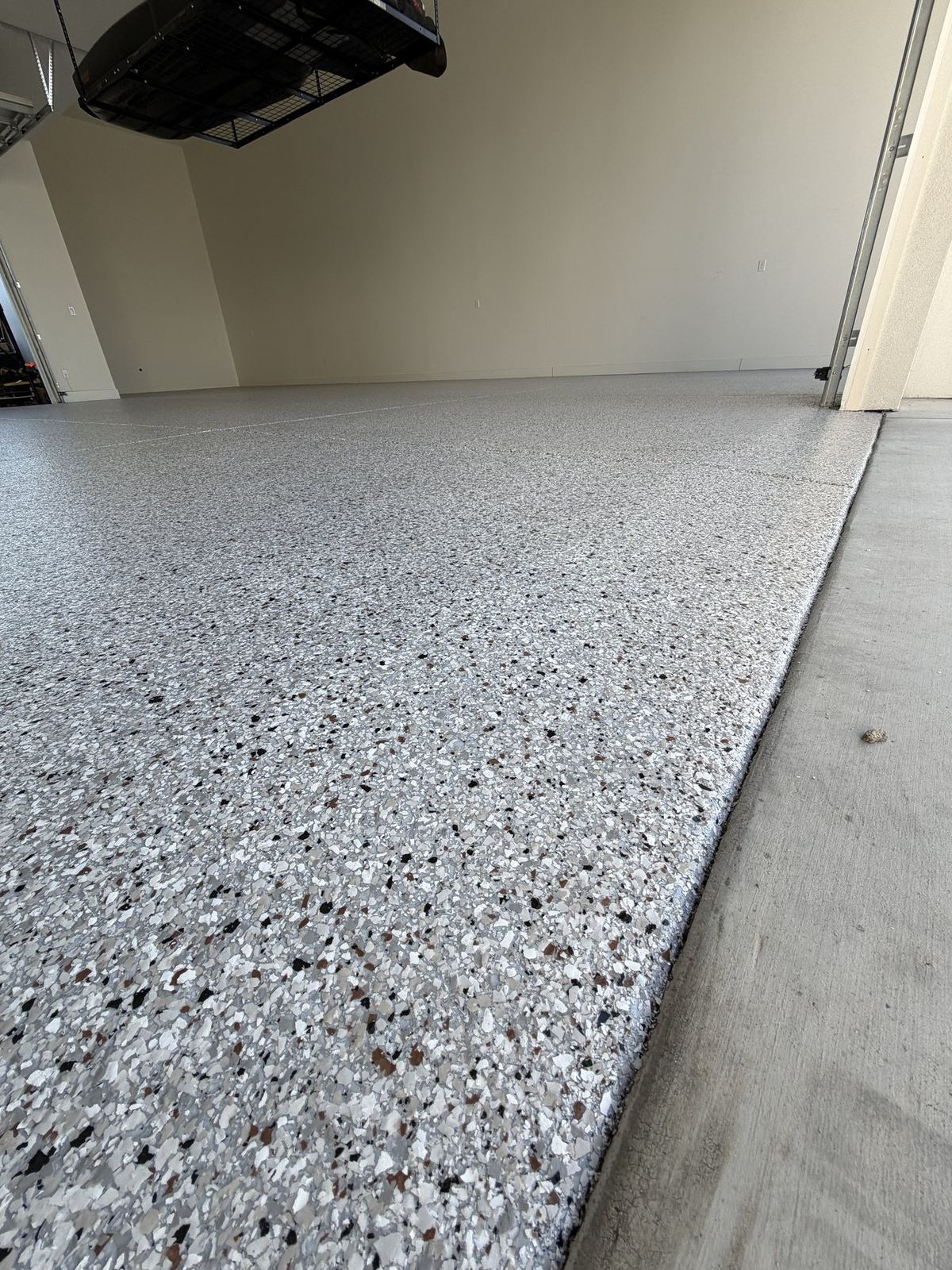 polyaspartic garage floor coating Bakersfield CA — after