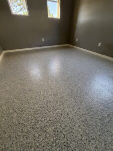 polyurea flake floor coating in Tidal Wave Bakersfield CA — after
